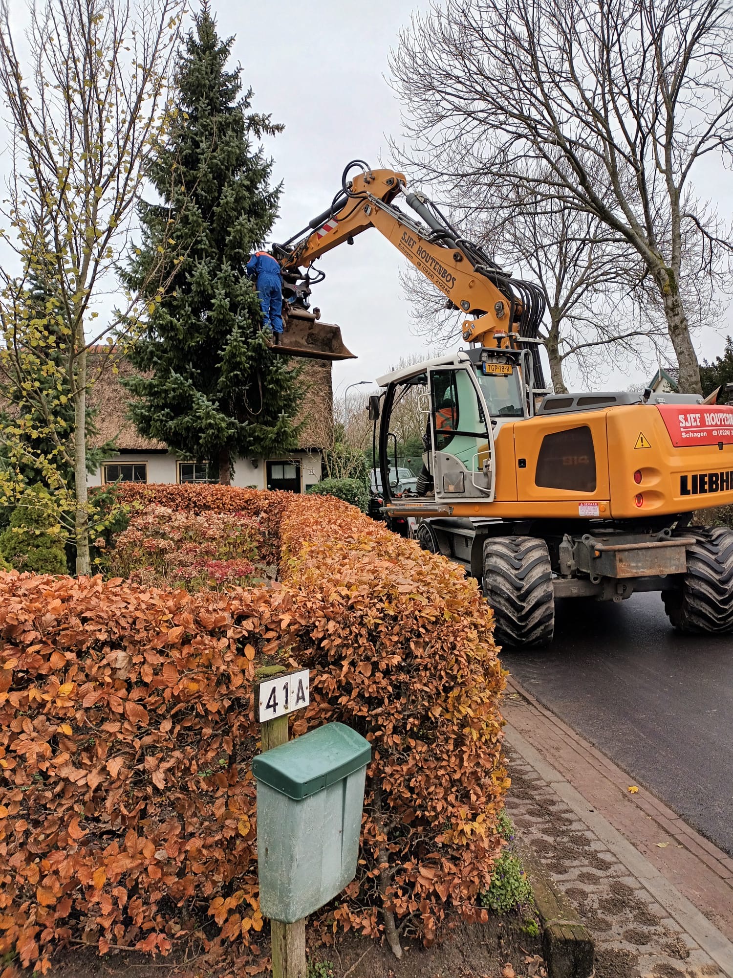 Kerstboom krijgt tweede leven bij Hospice Schagen